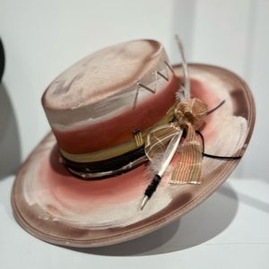 ATOUSA G Hand Painted w/ yarn embroidery